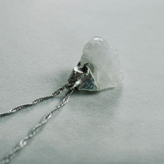 Raw moonstone pendant Louella Jewellery