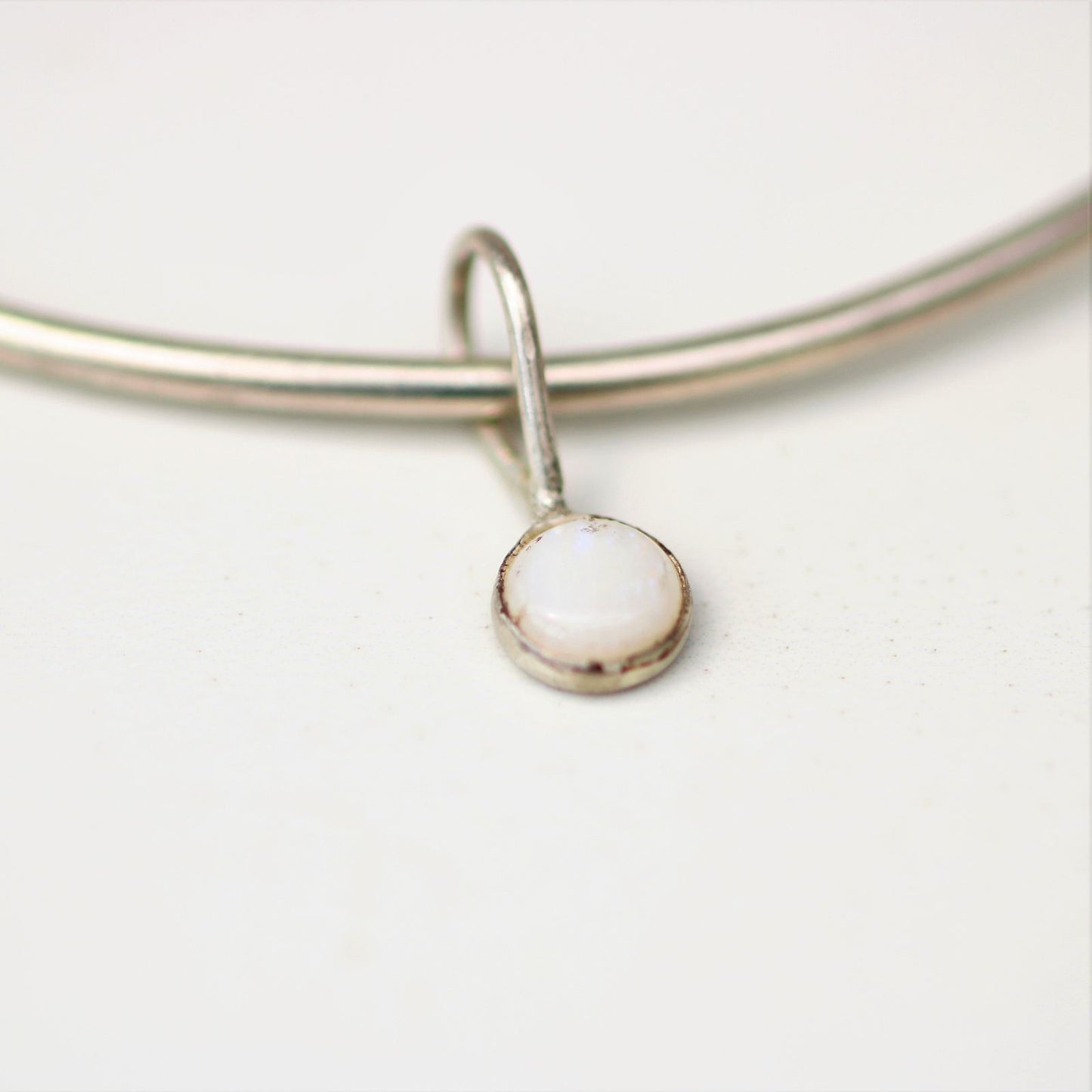 Opal bangle - October birthstone louella-jewellery