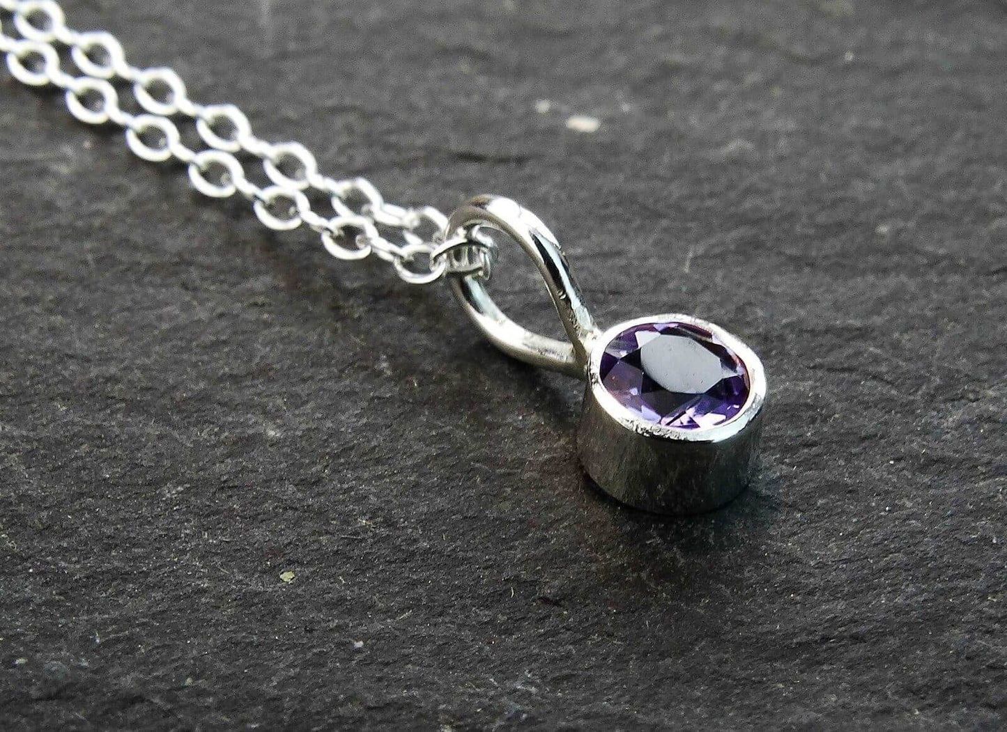 Amethyst necklace - February birthstone | Necklace | Louella Jewellery