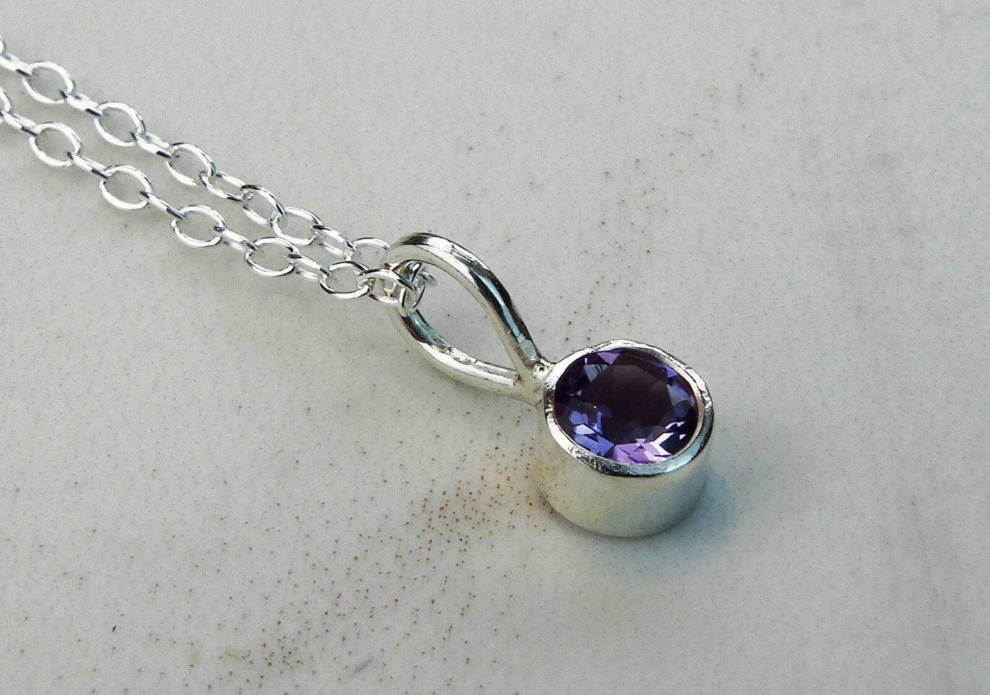 Amethyst necklace - February birthstone | Necklace | Louella Jewellery