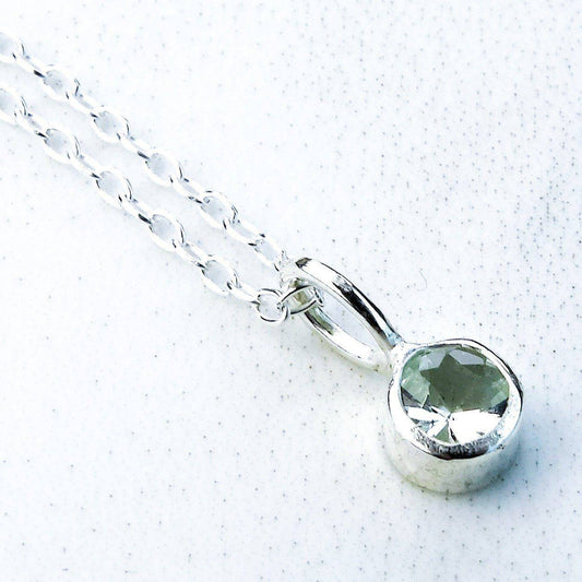 Aquamarine necklace - March birthstone | Necklace | Louella Jewellery