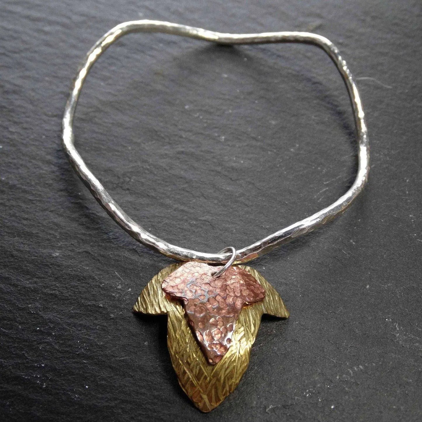 Ivy leaf bangle sterling silver | Bangles | Louella Jewellery