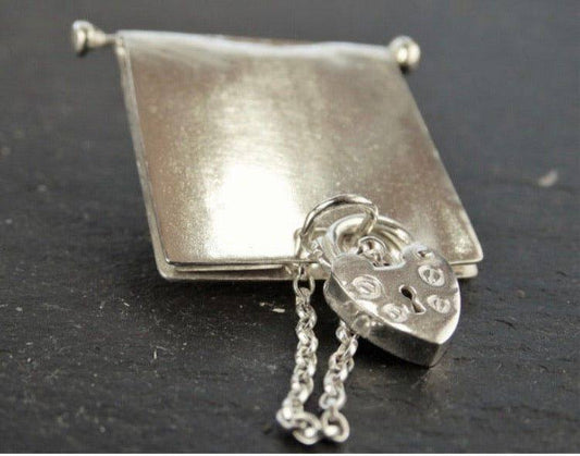 Sixpence bride locket brooch | Louella Jewellery