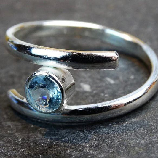 Gemstone-adjustable-handmade-silver-and-gold-rings Louella Jewellery