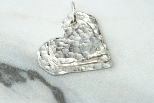 Personalised Family Necklace – Eco Silver Linked Hearts