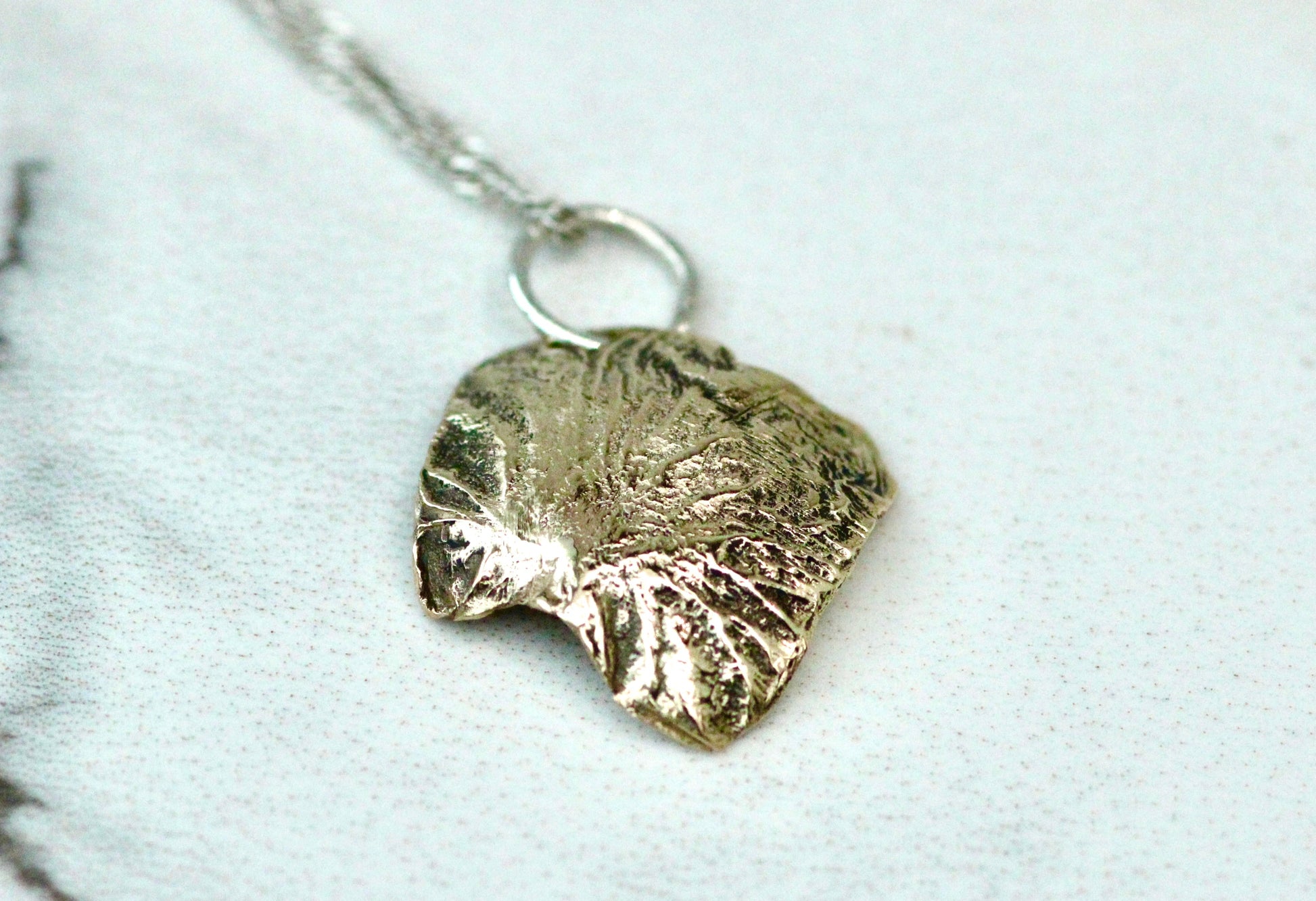 Reticulated Gold Dome Pendant Louella Jewellery