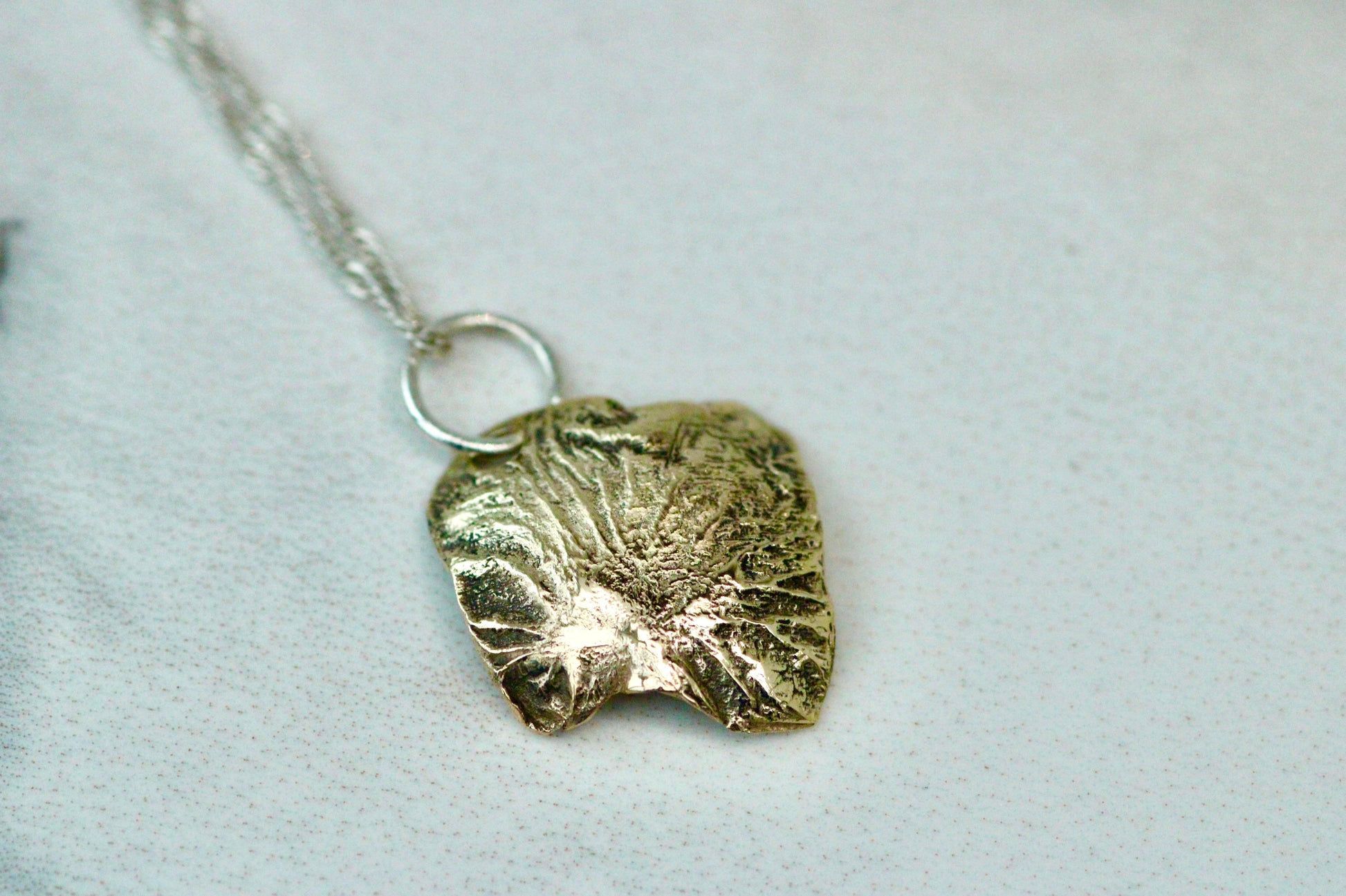 Reticulated Gold Dome Pendant Louella Jewellery