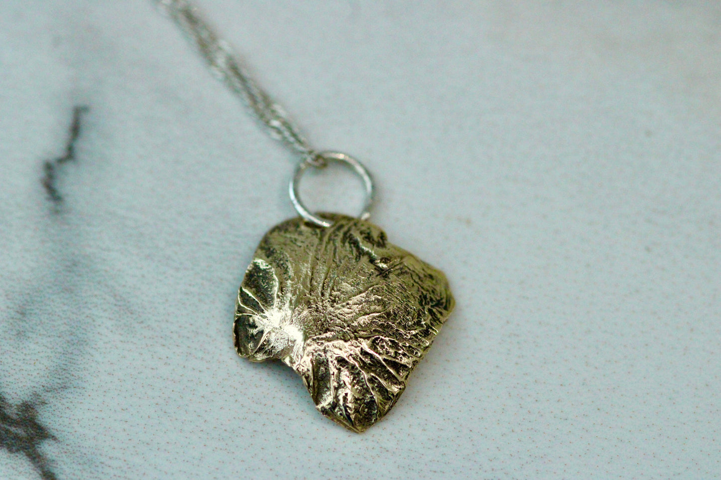 Reticulated Gold Dome Pendant Louella Jewellery