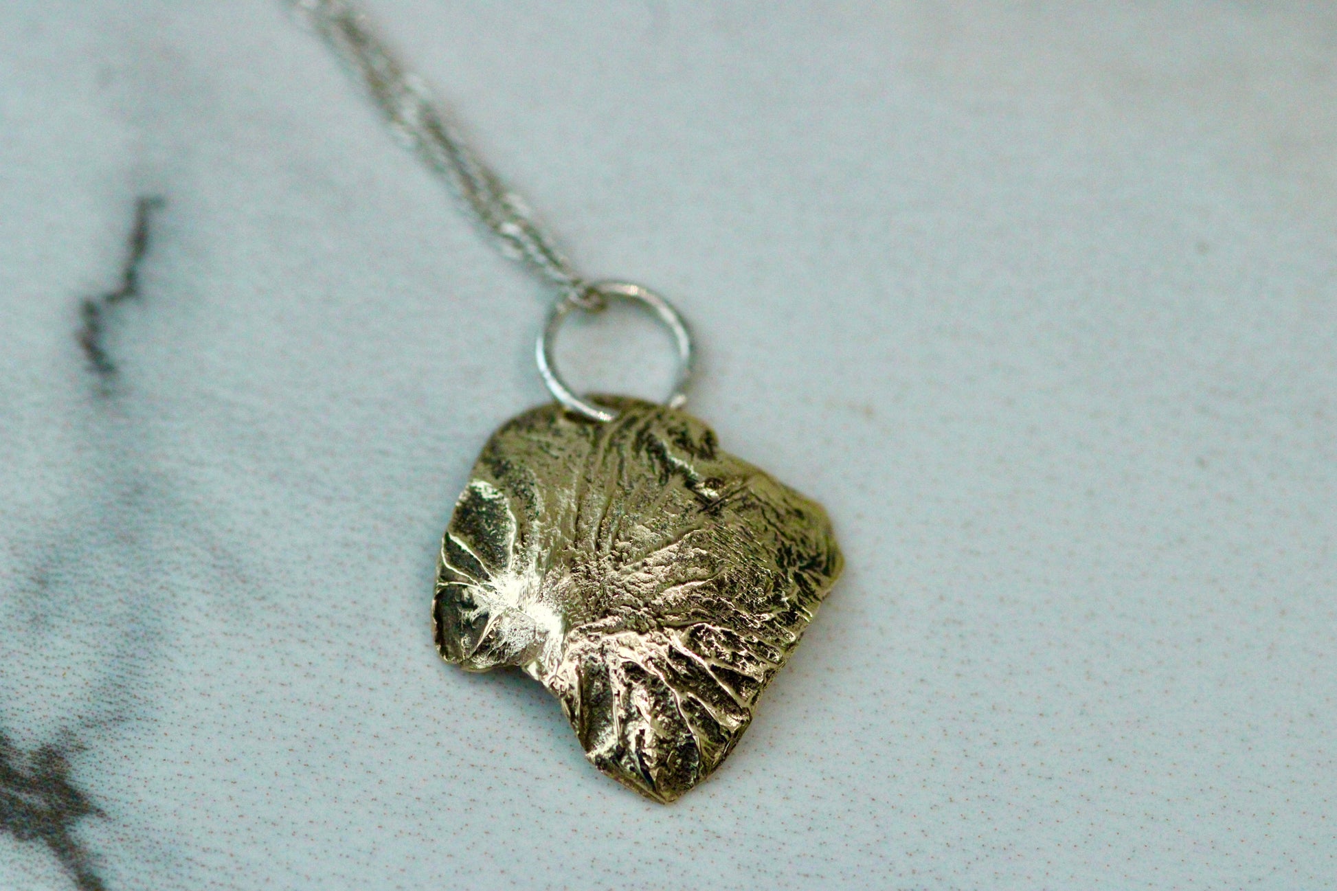 Reticulated Gold Dome Pendant Louella Jewellery