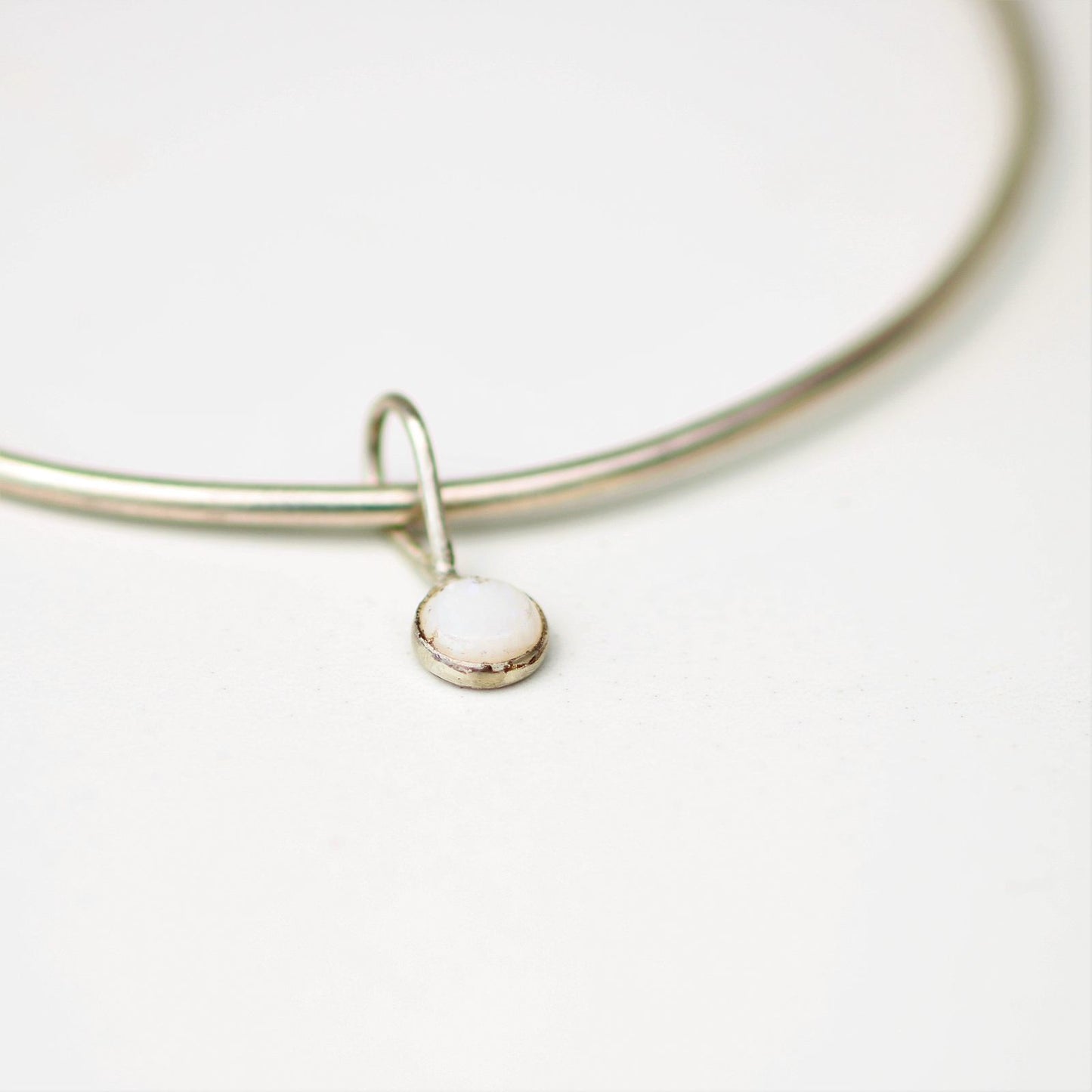 Opal bangle - October birthstone louella-jewellery