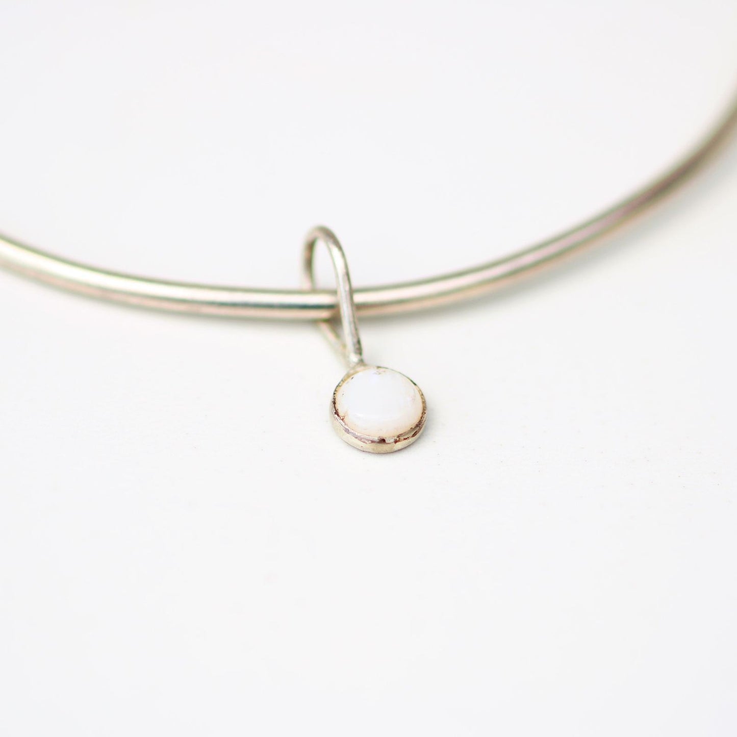 Opal bangle - October birthstone louella-jewellery