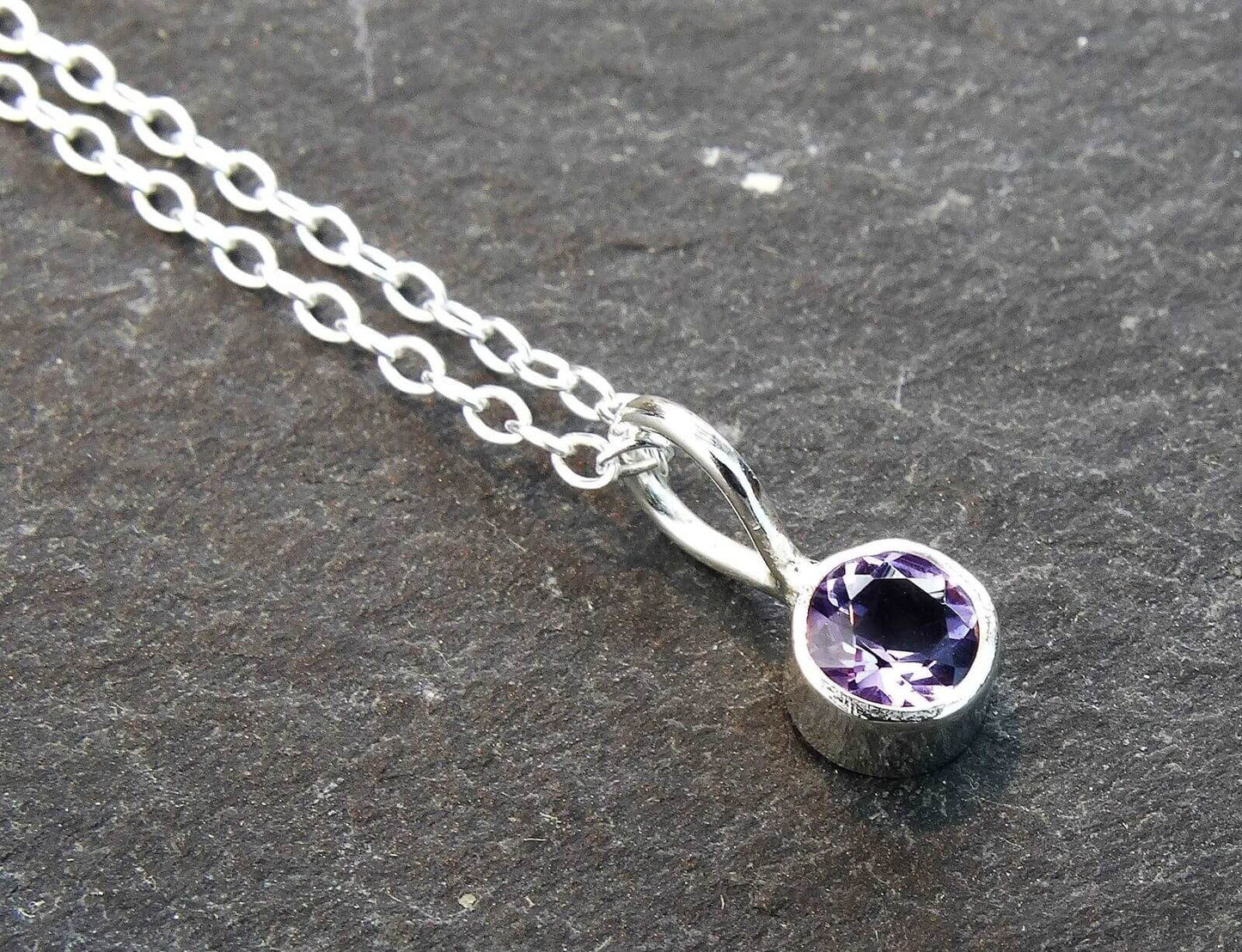 Amethyst bangle - February birthstone bracelet | Bangles | Louella Jewellery