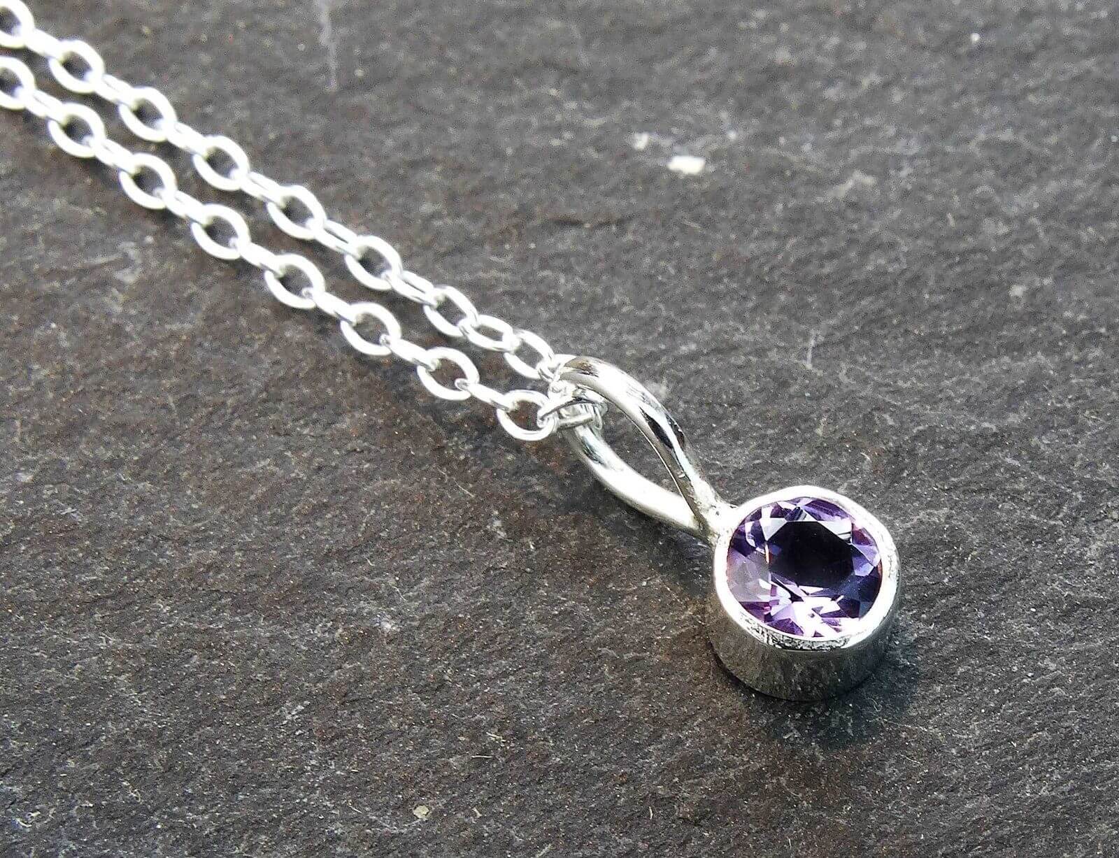 Amethyst bangle - February birthstone bracelet | Bangles | Louella Jewellery