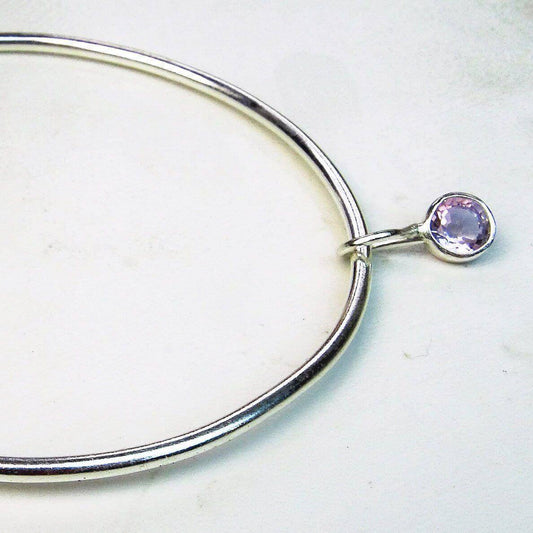 Amethyst bangle - February birthstone bracelet | Bangles | Louella Jewellery