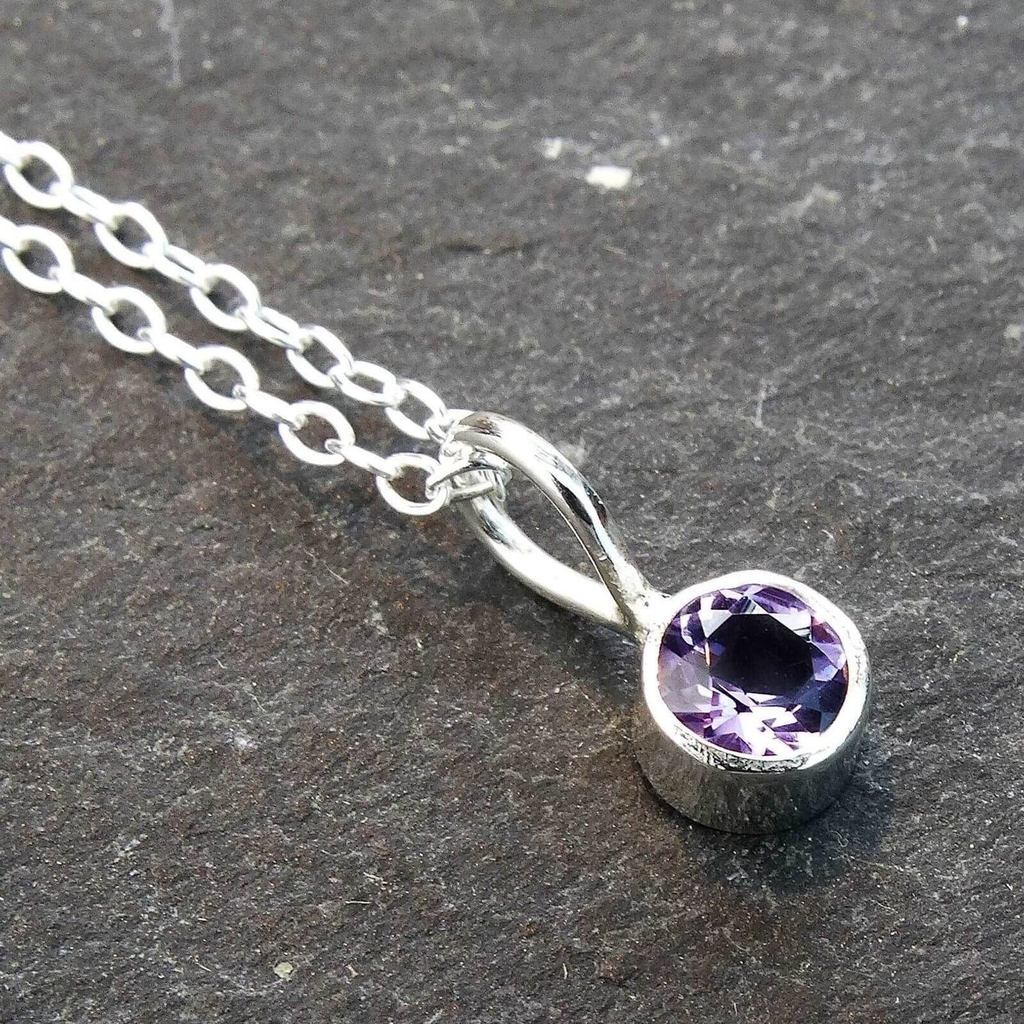 Amethyst necklace - February birthstone | Necklace | Louella Jewellery