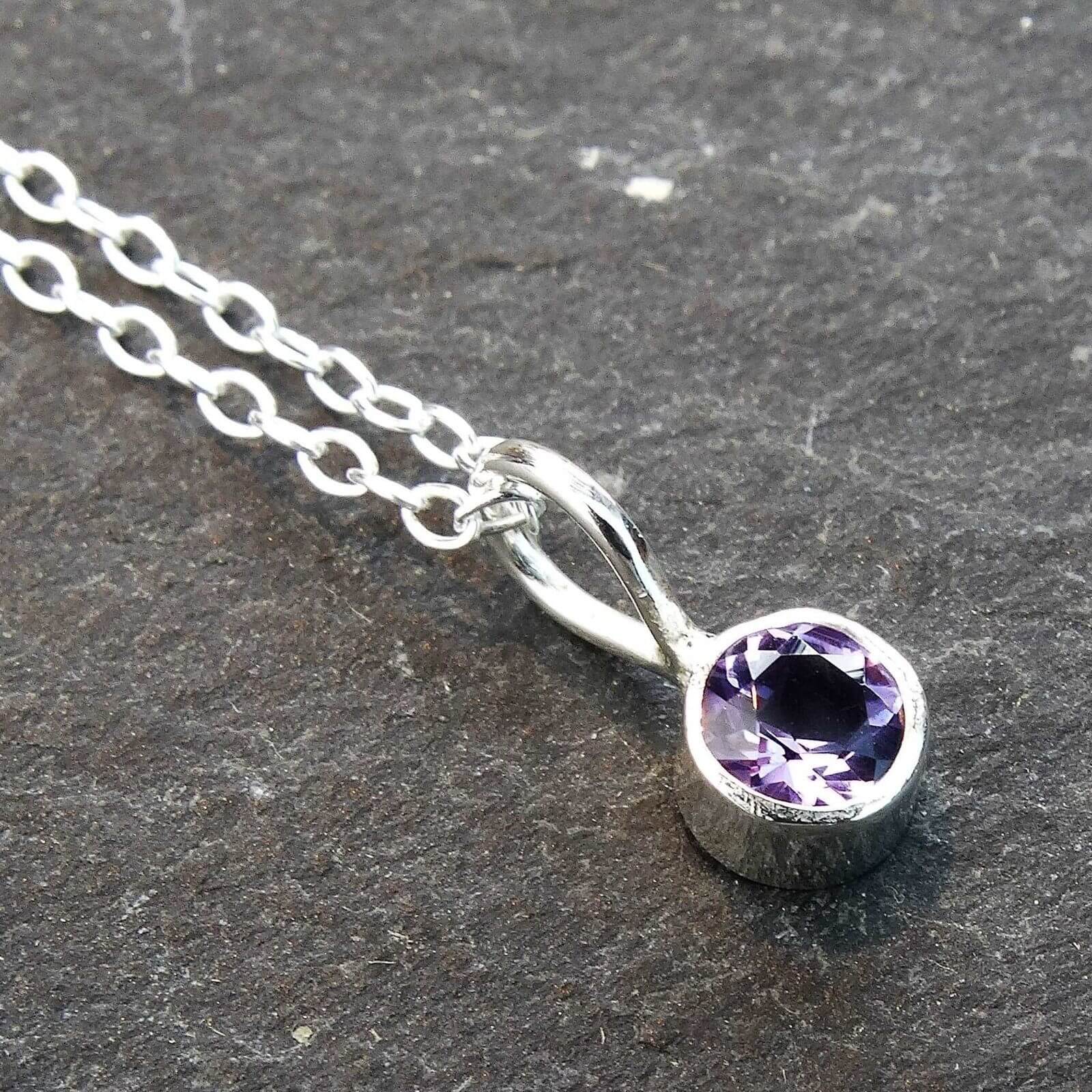 Amethyst necklace - February birthstone | Necklace | Louella Jewellery