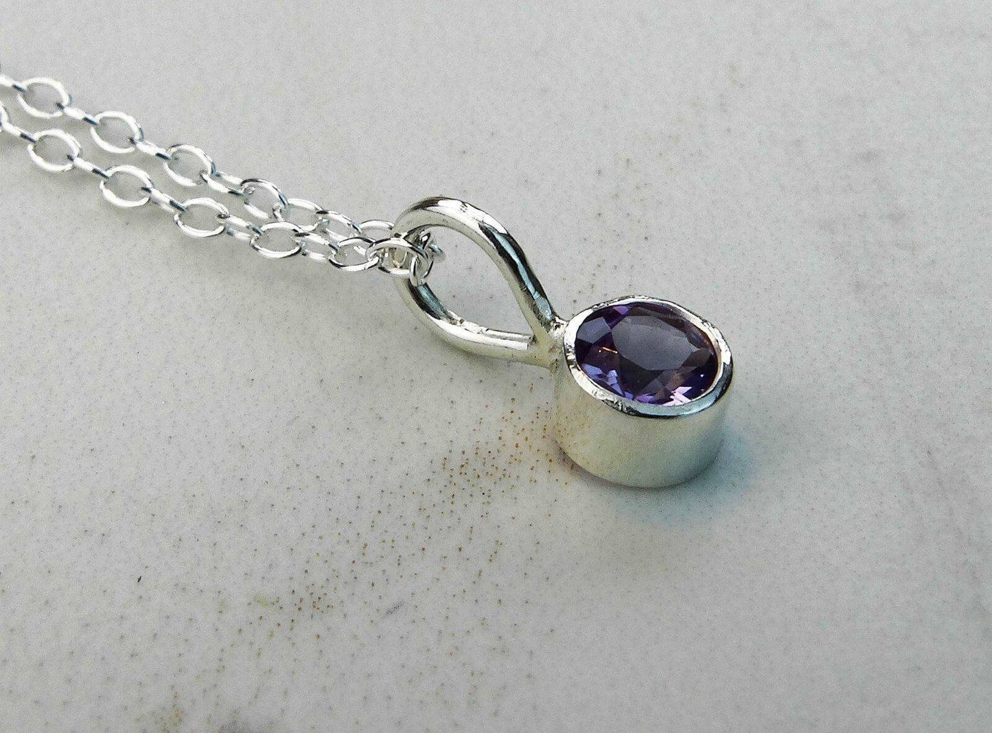 Amethyst necklace - February birthstone | Necklace | Louella Jewellery