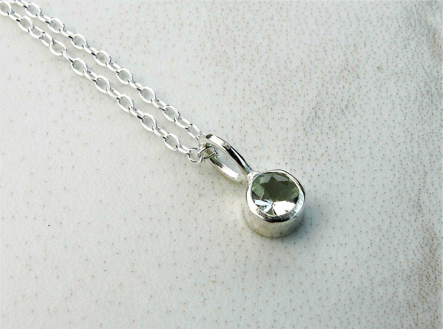 Aquamarine necklace - March birthstone | Necklace | Louella Jewellery