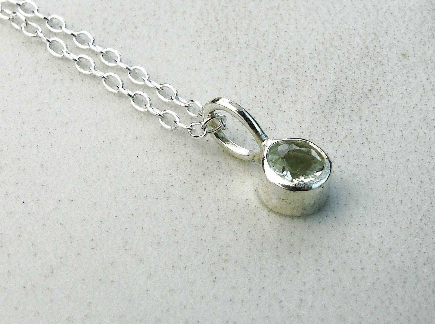 Aquamarine necklace - March birthstone | Necklace | Louella Jewellery