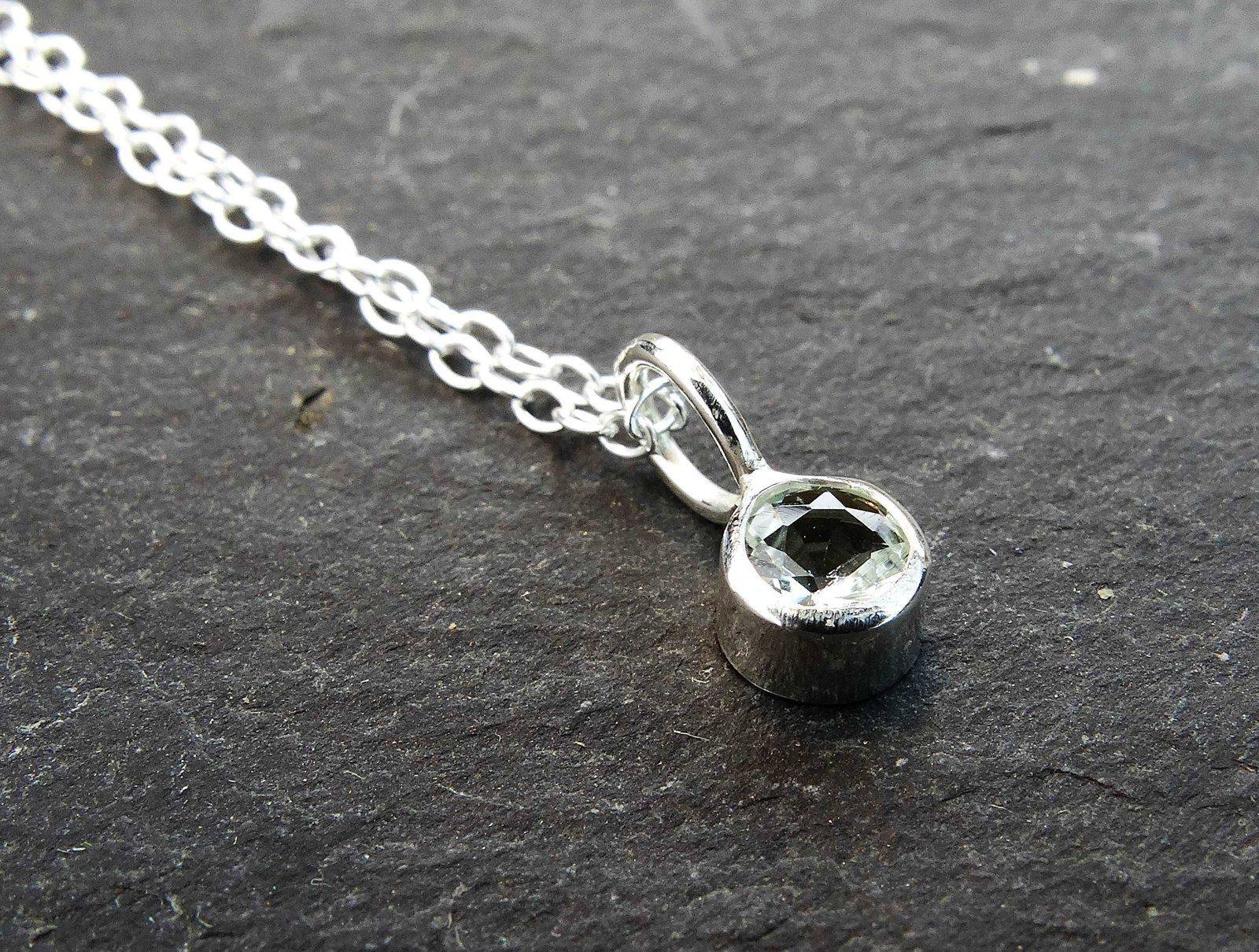 Aquamarine necklace - March birthstone | Necklace | Louella Jewellery