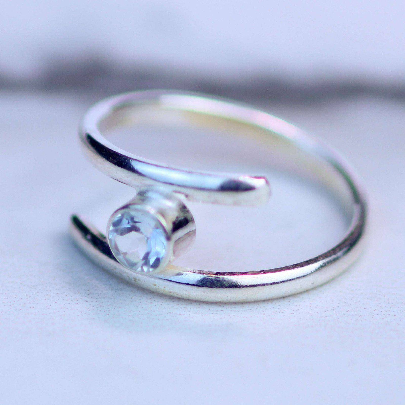 Aquamarine ring - March birthstone | Ring | Louella Jewellery