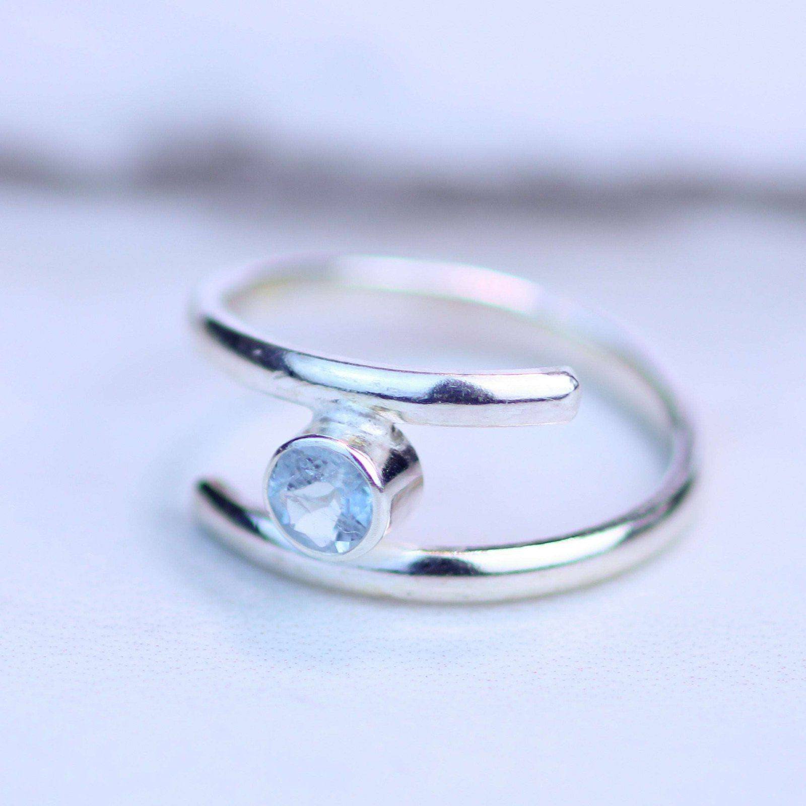 Aquamarine ring - March birthstone | Ring | Louella Jewellery