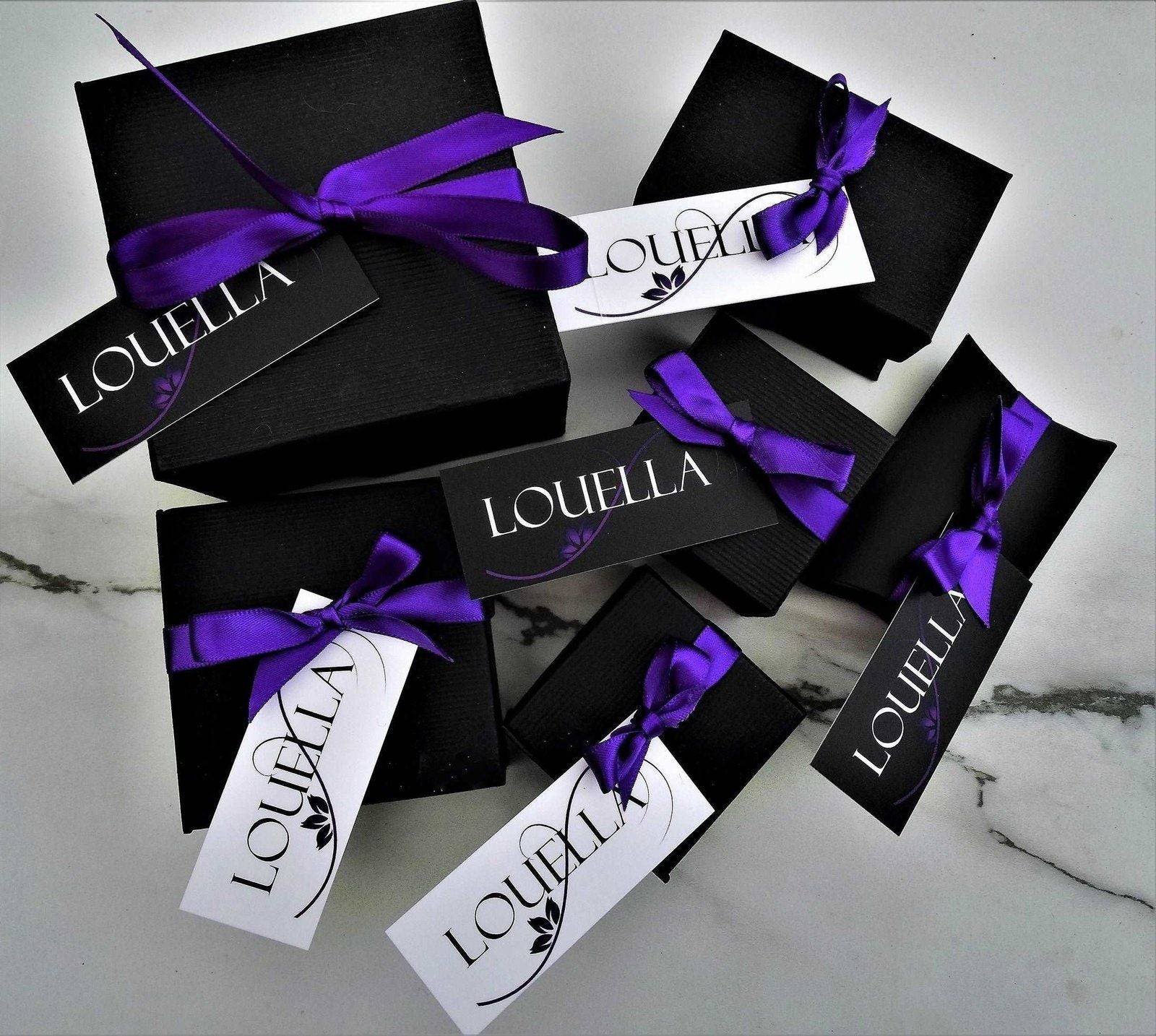 Black gemstone cuff-links | cuff-links | Louella Jewellery
