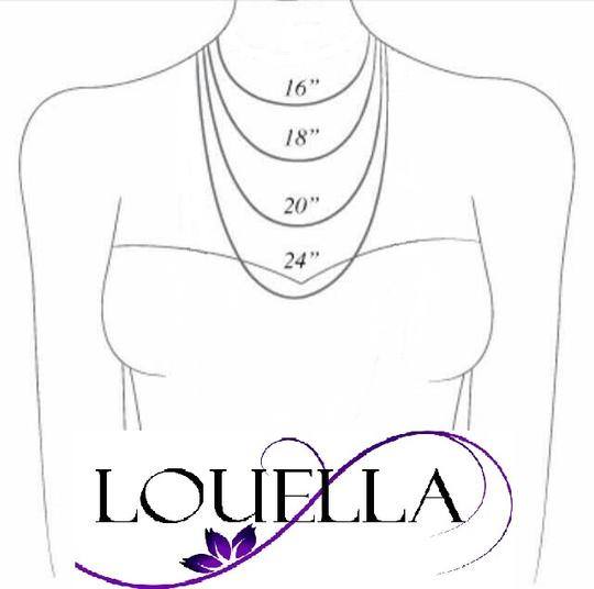 Blue sea glass pendant | Necklace | Louella Jewellery