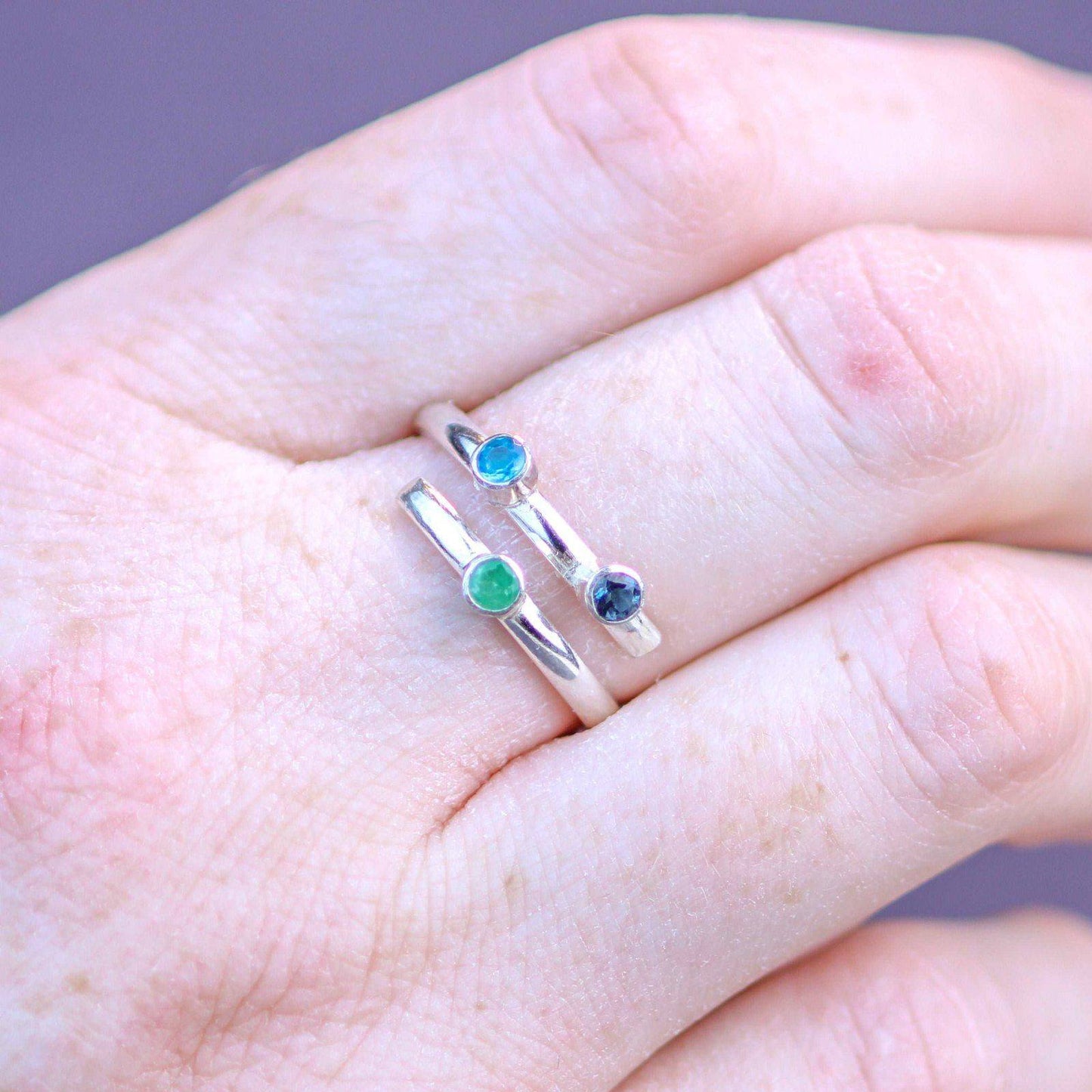 Emerald, Topaz & Apatite ring | Ring | Louella Jewellery