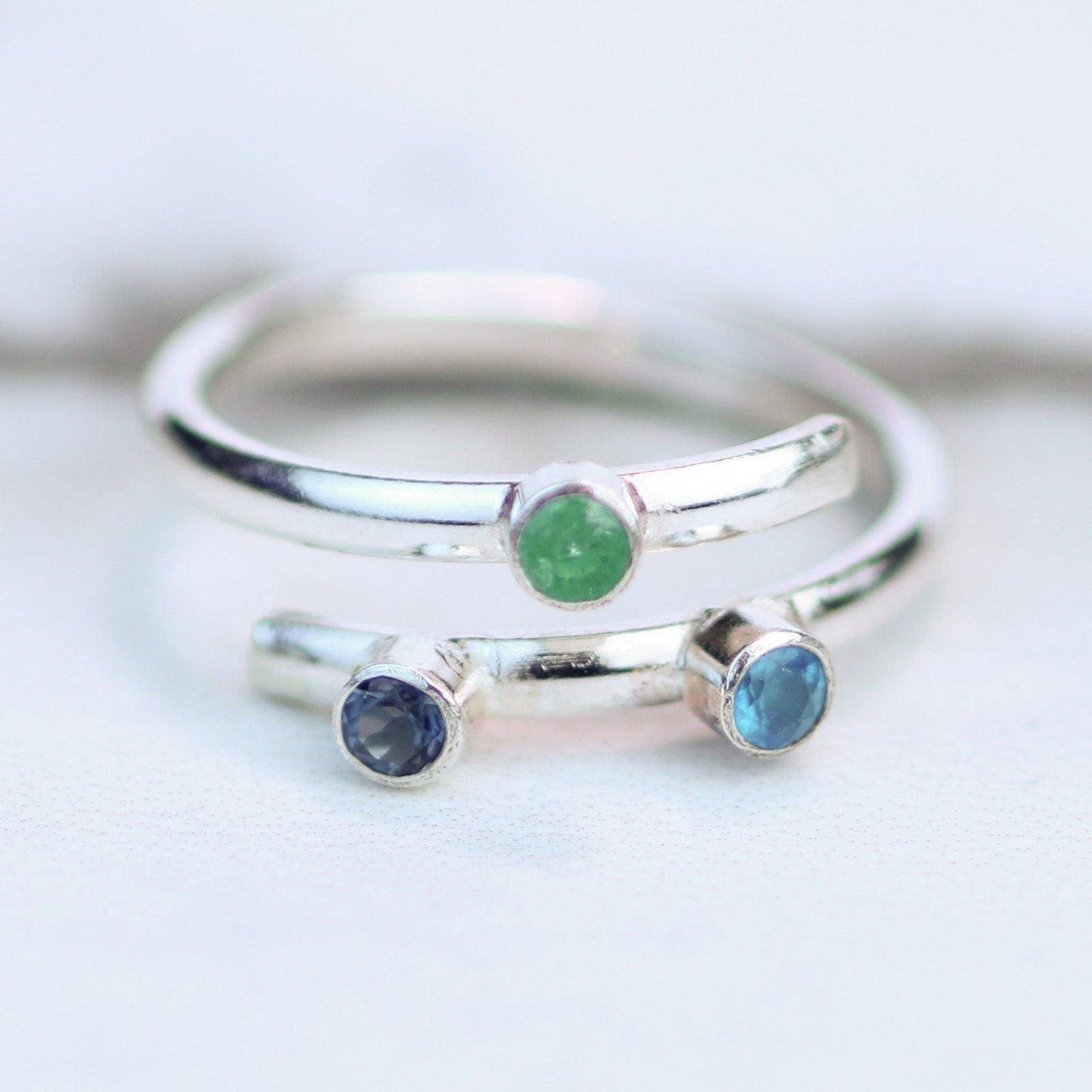 Emerald, Topaz & Apatite ring | Ring | Louella Jewellery