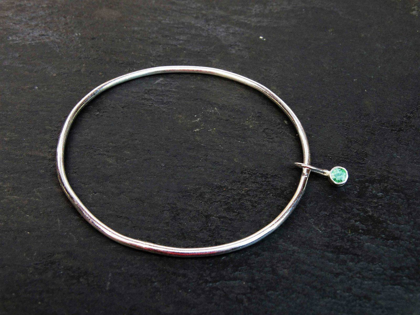 Emerald bangle - May birthstone | Bangles | Louella Jewellery