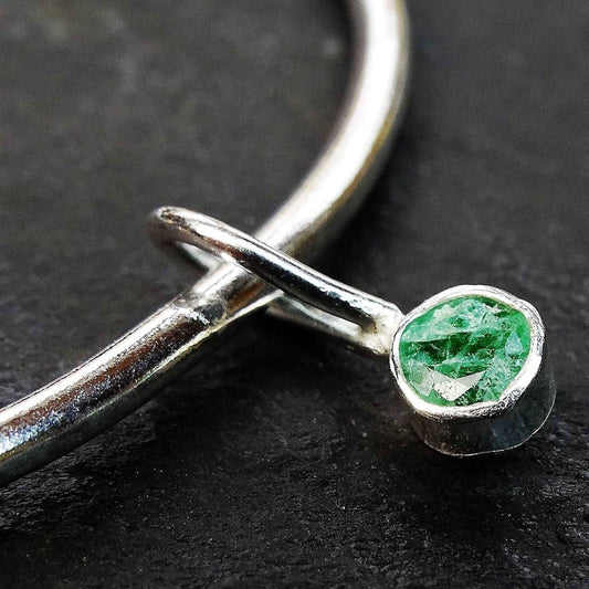 Emerald bangle - May birthstone | Bangles | Louella Jewellery