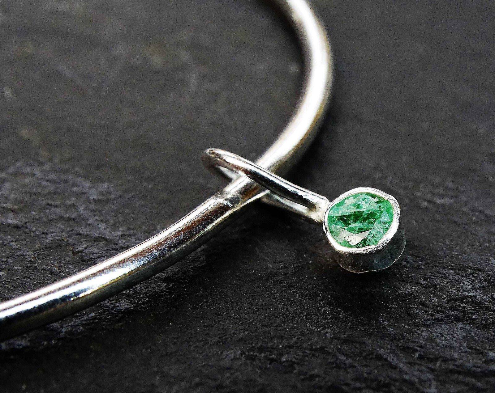 Emerald bangle - May birthstone | Bangles | Louella Jewellery