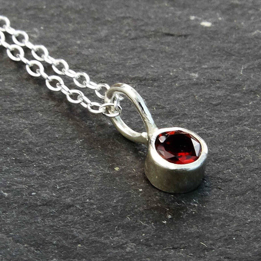 Garnet necklace - January birthstone | Necklace | Louella Jewellery