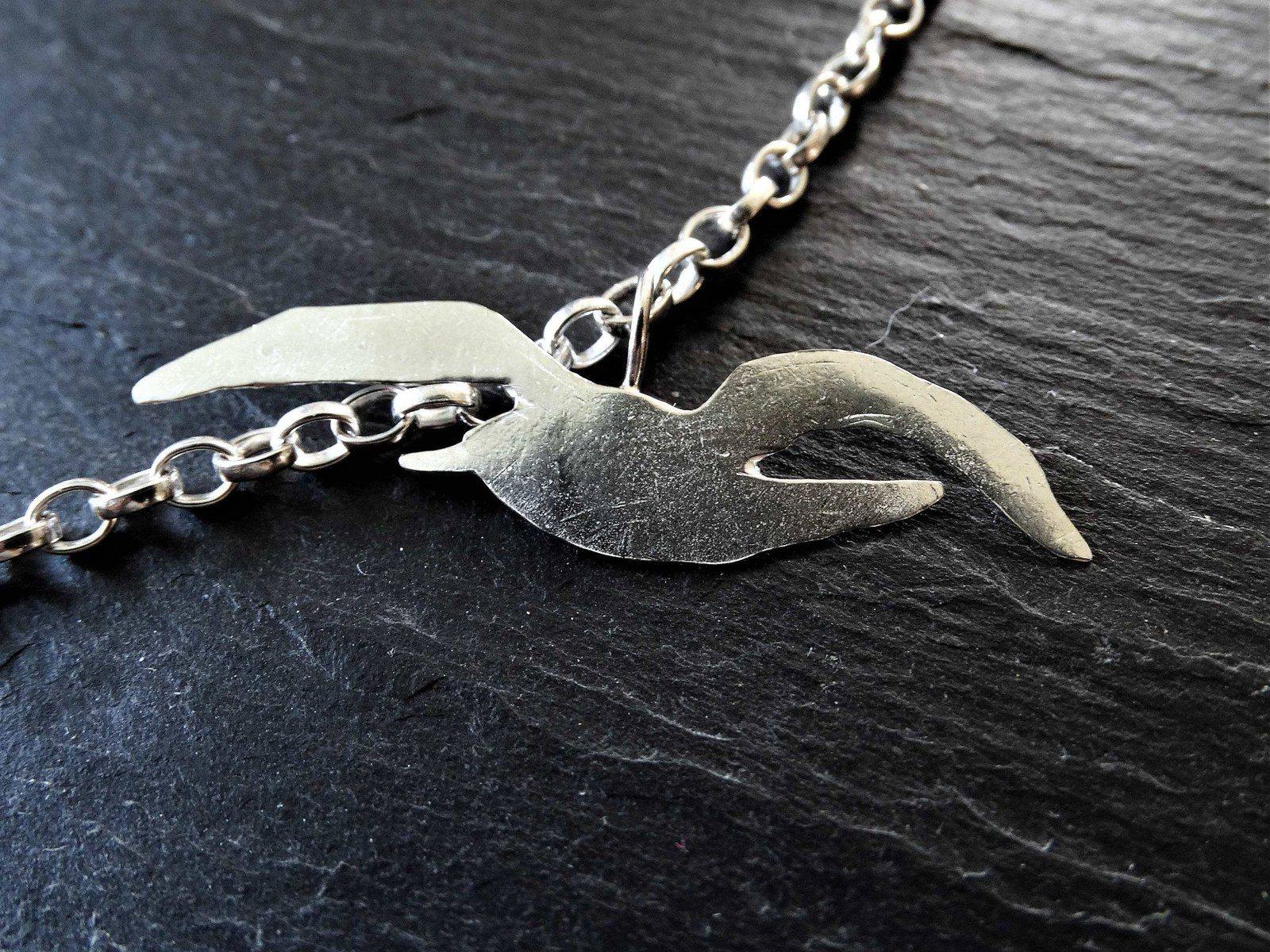 Bird - Herring gull and nest necklace | Necklace | Louella Jewellery