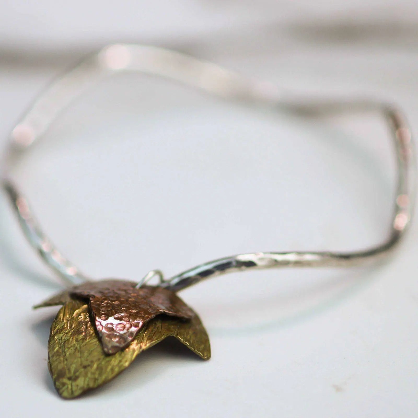 Ivy leaf bangle sterling silver | Bangles | Louella Jewellery