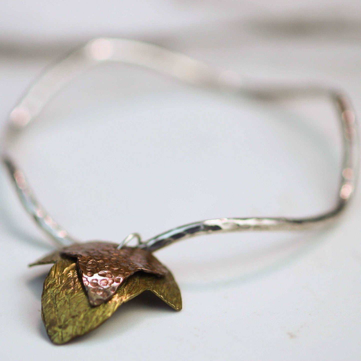 Ivy leaf bangle sterling silver | Bangles | Louella Jewellery