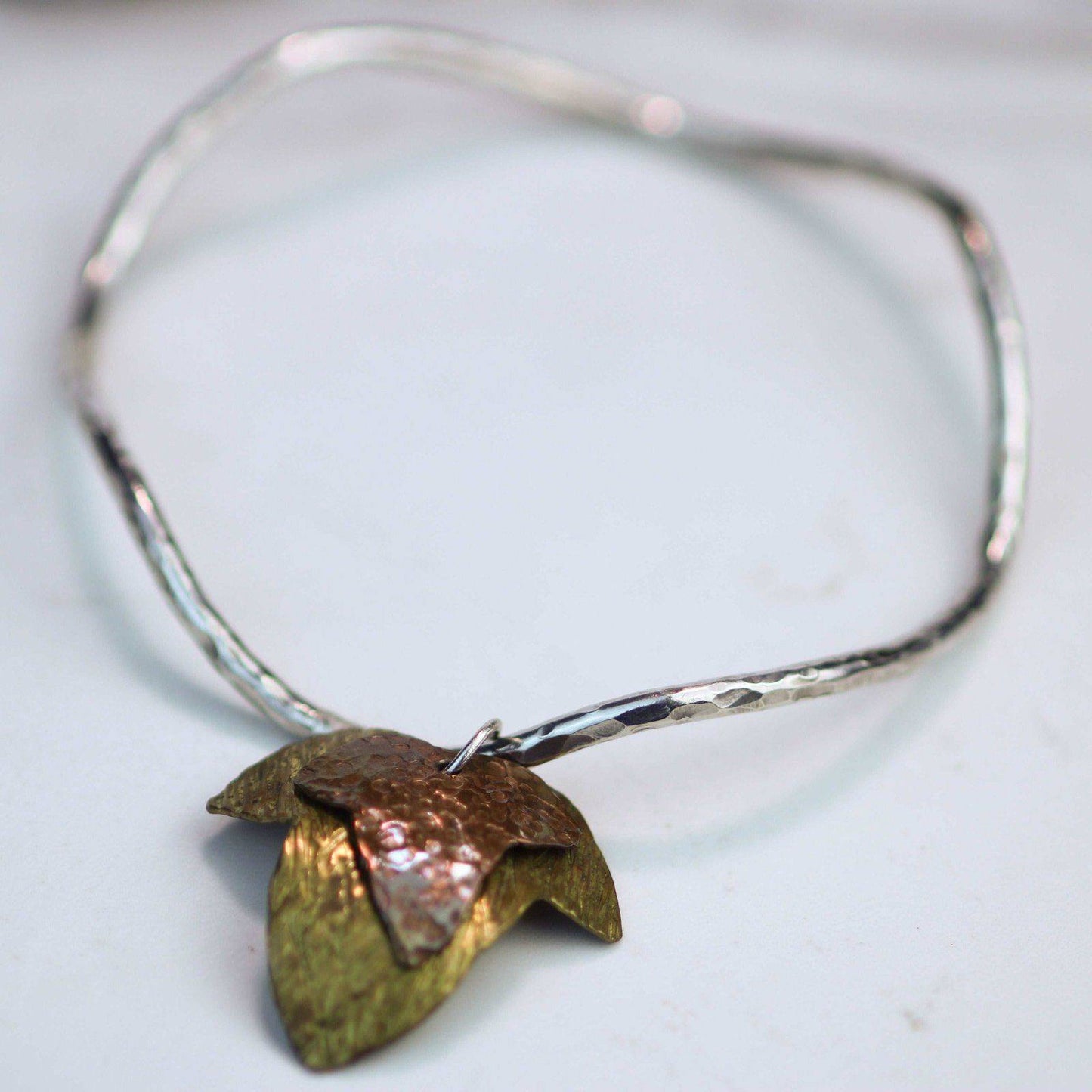 Ivy leaf bangle sterling silver | Bangles | Louella Jewellery