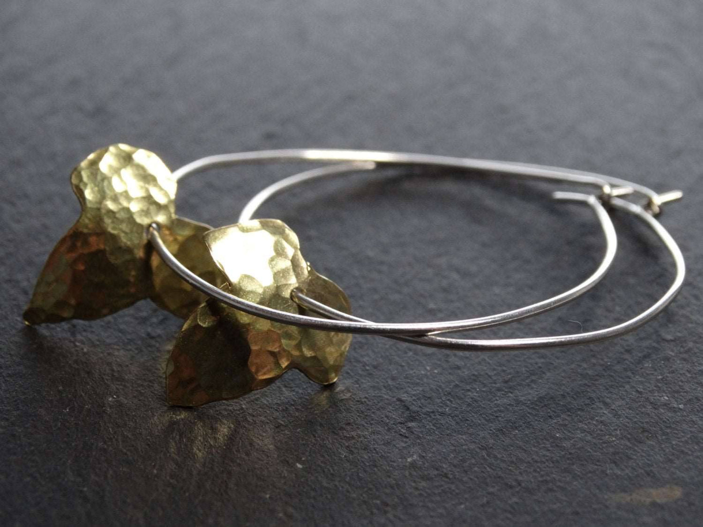 Ivy leaf hoop earrings | Necklace | Louella Jewellery