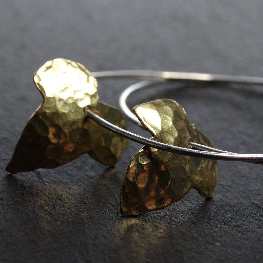 Ivy leaf hoop earrings | Necklace | Louella Jewellery