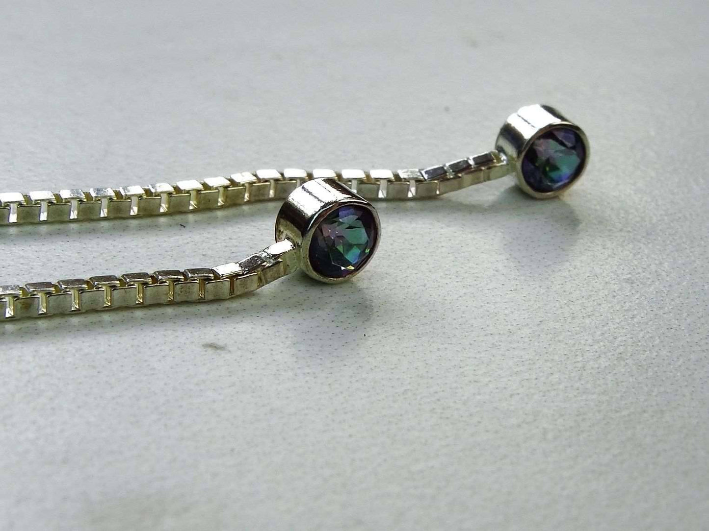 Rainbow topaz earrings | Earrings | Louella Jewellery