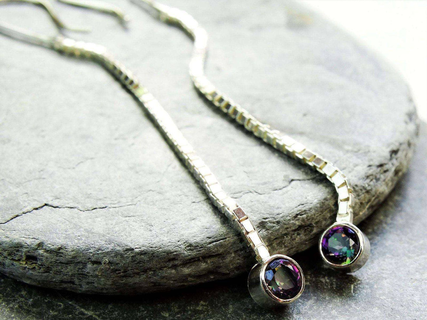 Rainbow topaz earrings | Earrings | Louella Jewellery