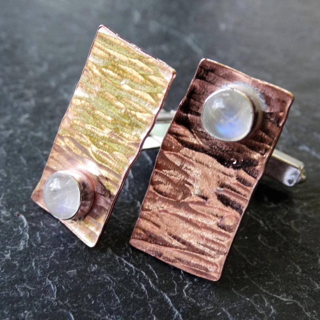 Moonstone cuff-links | cuff links | Louella Jewellery