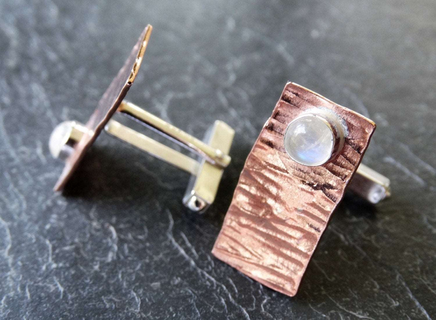 Moonstone cuff-links | cuff links | Louella Jewellery