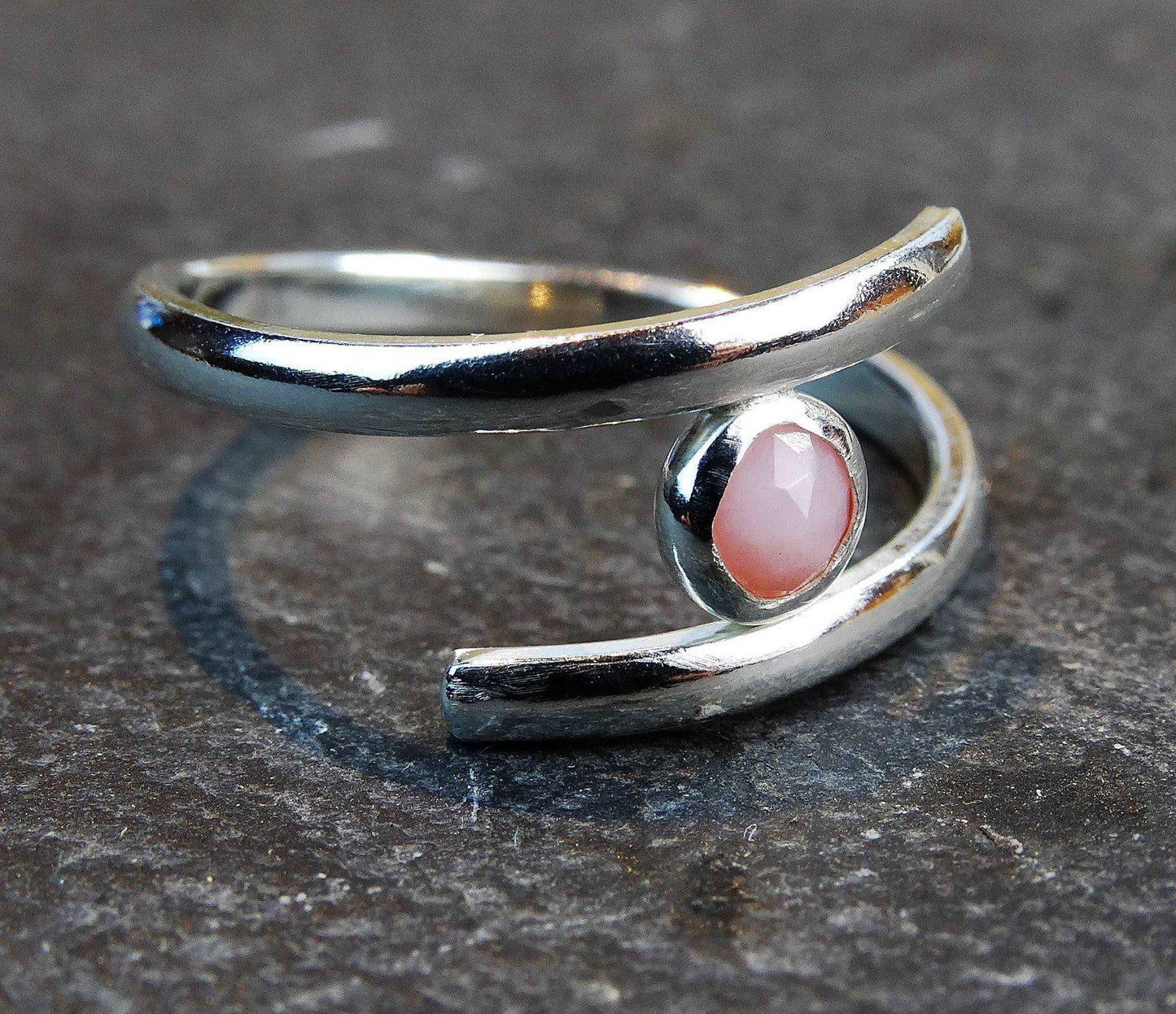 Opal adjustable ring - October birthstone | Ring | Louella Jewellery