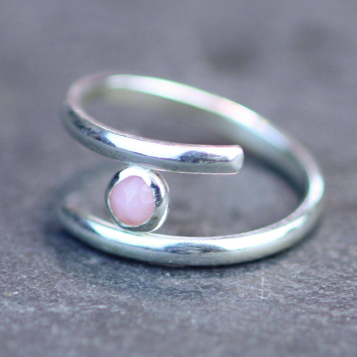 Opal adjustable ring - October birthstone | Ring | Louella Jewellery