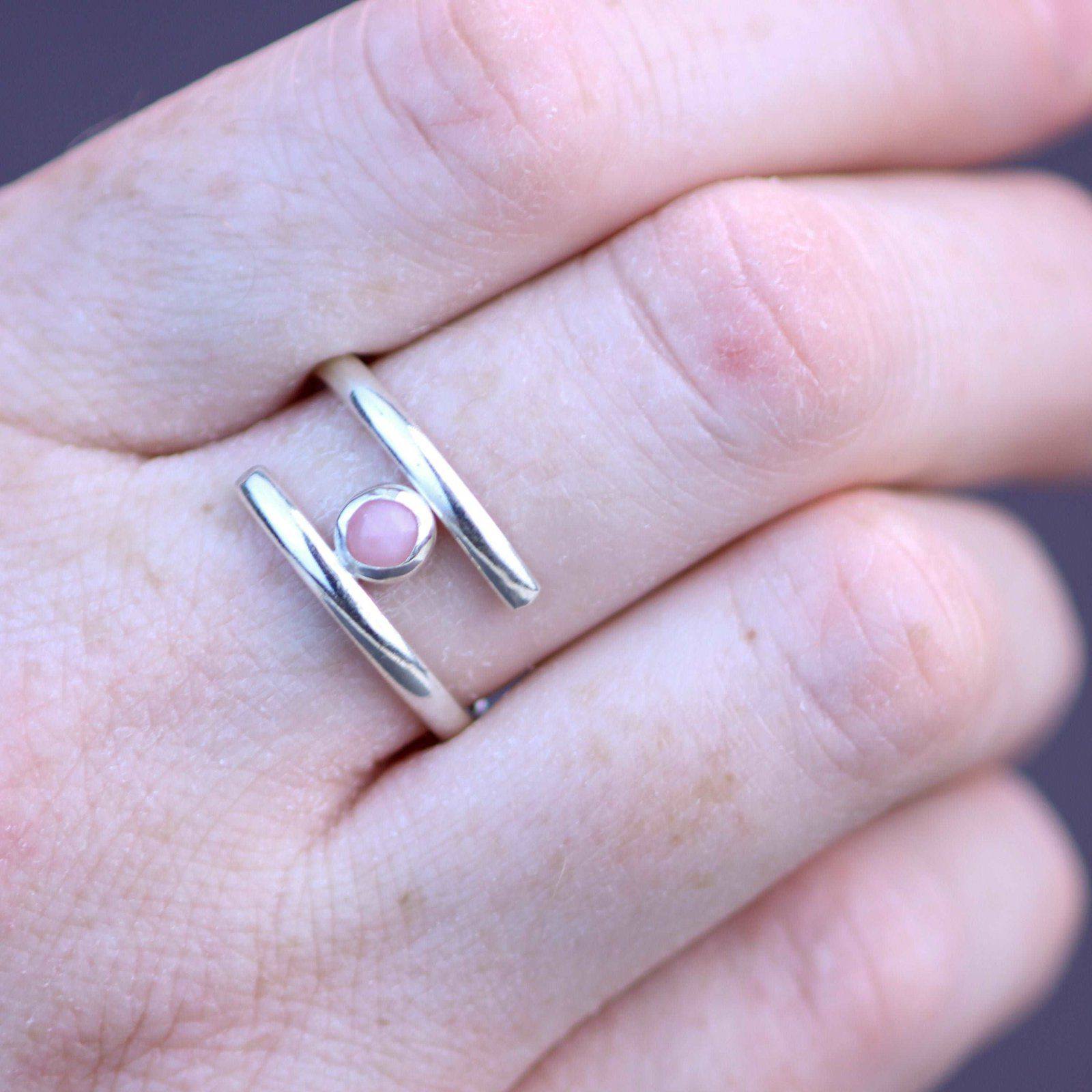 Opal adjustable ring - October birthstone | Ring | Louella Jewellery