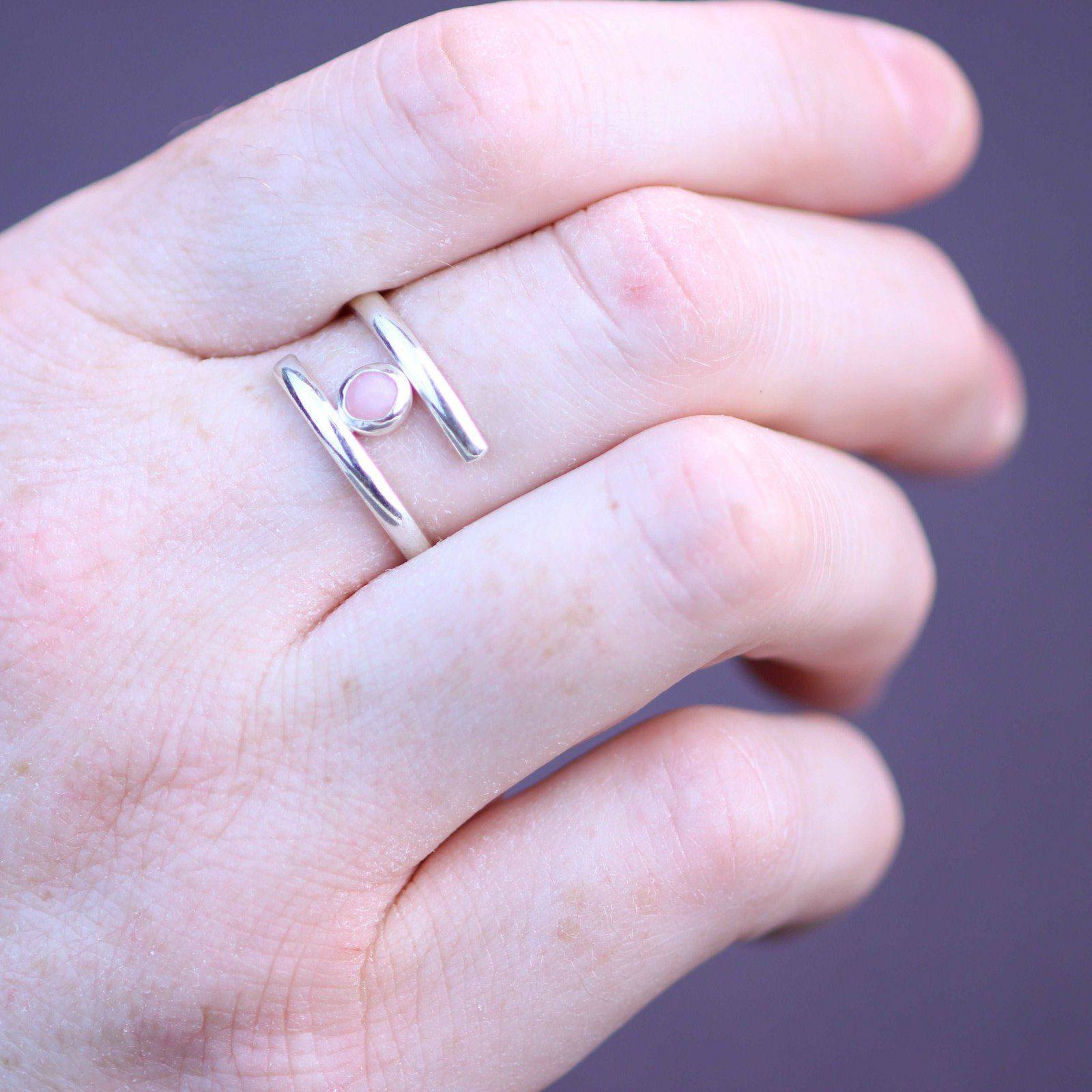 Opal adjustable ring - October birthstone | Ring | Louella Jewellery