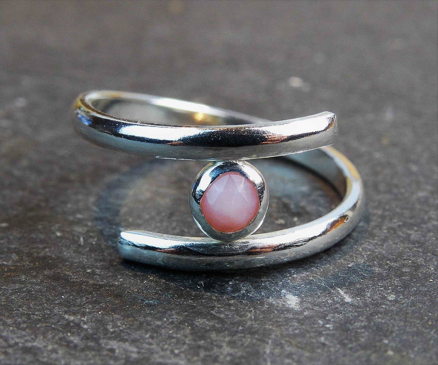 Opal adjustable ring - October birthstone | Ring | Louella Jewellery