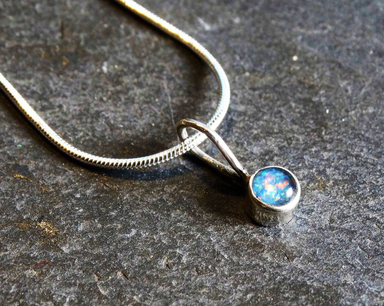 Opal necklace - October birthstone | Necklace | Louella Jewellery